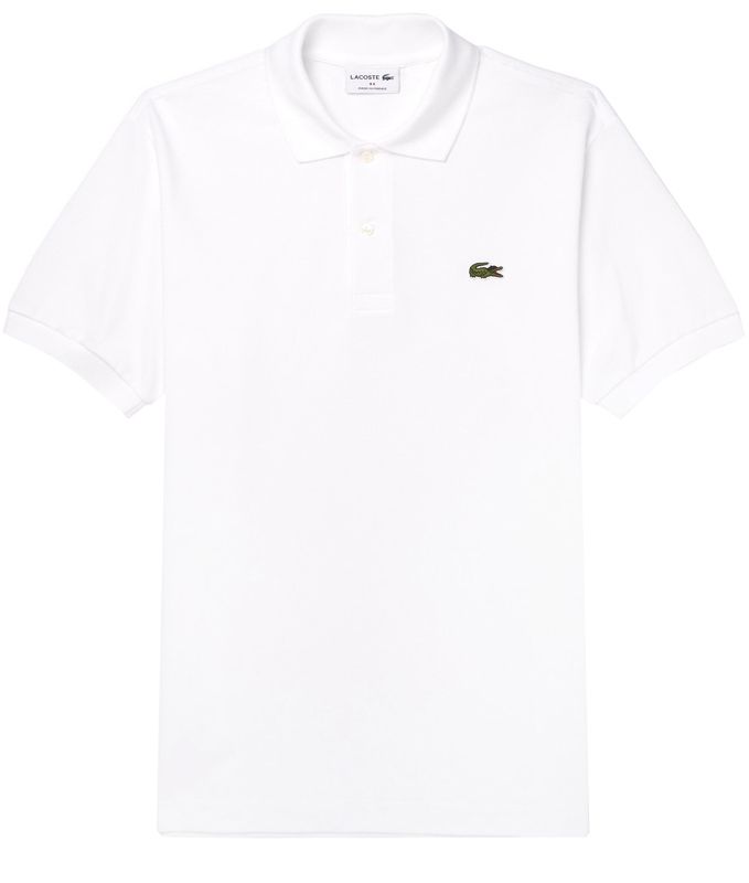 lacoste plain white shirt