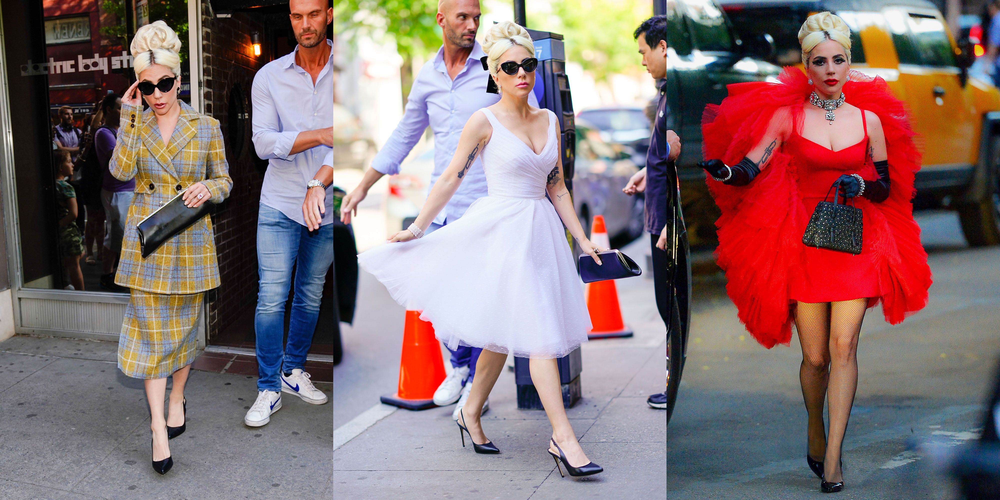 Lady Gaga Wears Three Looks In Nyc Lady Gaga Fashion