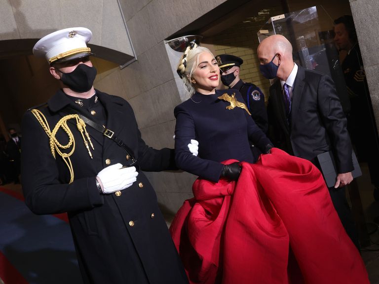 Lady Gagas Schiaparelli Inauguration Gown Was A Love Letter To The Us 