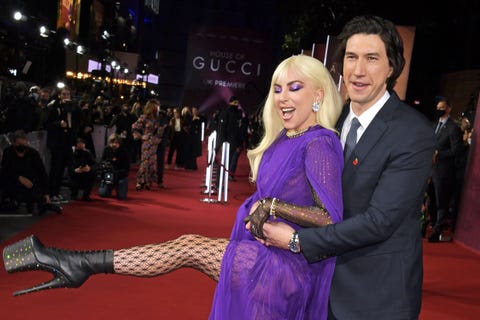 lady gaga and adam driver at the 