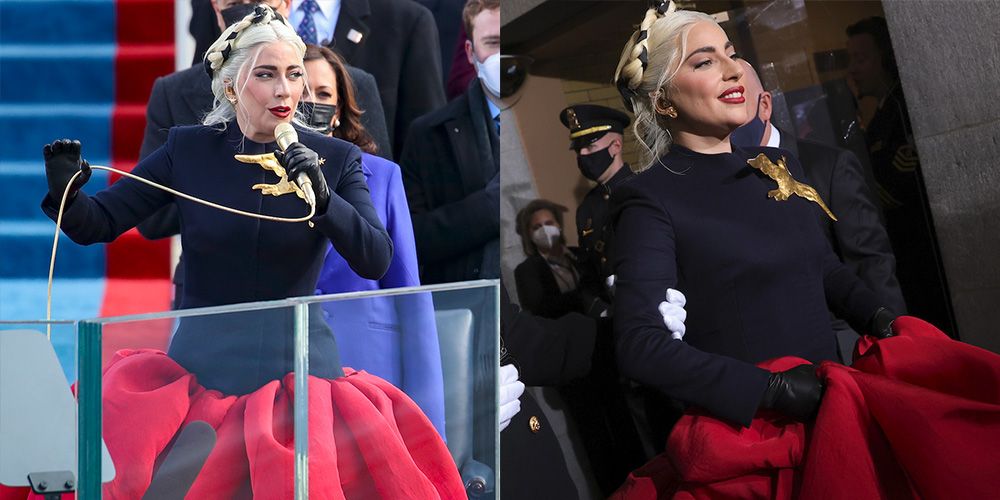 Twitter Reacts To Lady Gaga S Dress Worn At The 2021 Inauguration Of Joe Biden And Kamala Harris