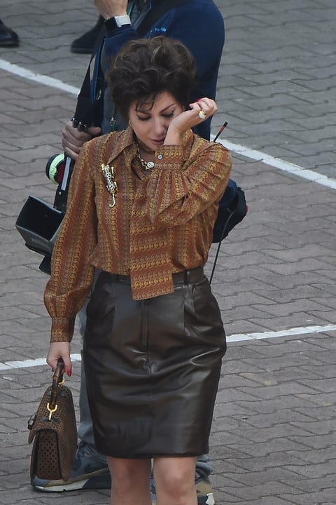 Celebrity Sightings In Rome - April 2, 2021 house of gucci lady gaga