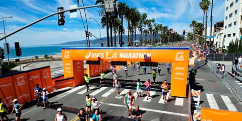 LA Marathon Finish Line