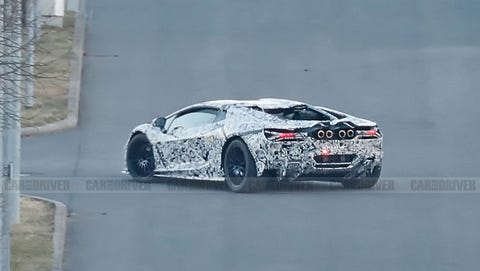 lamborghini aventador successor spied