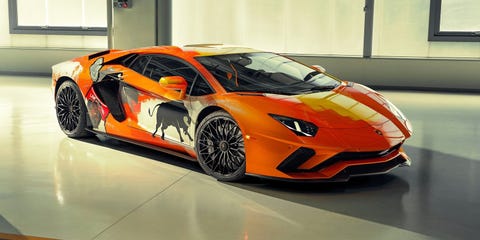 Lamborghini Aventador S by Skyler Grey: Arte callejero