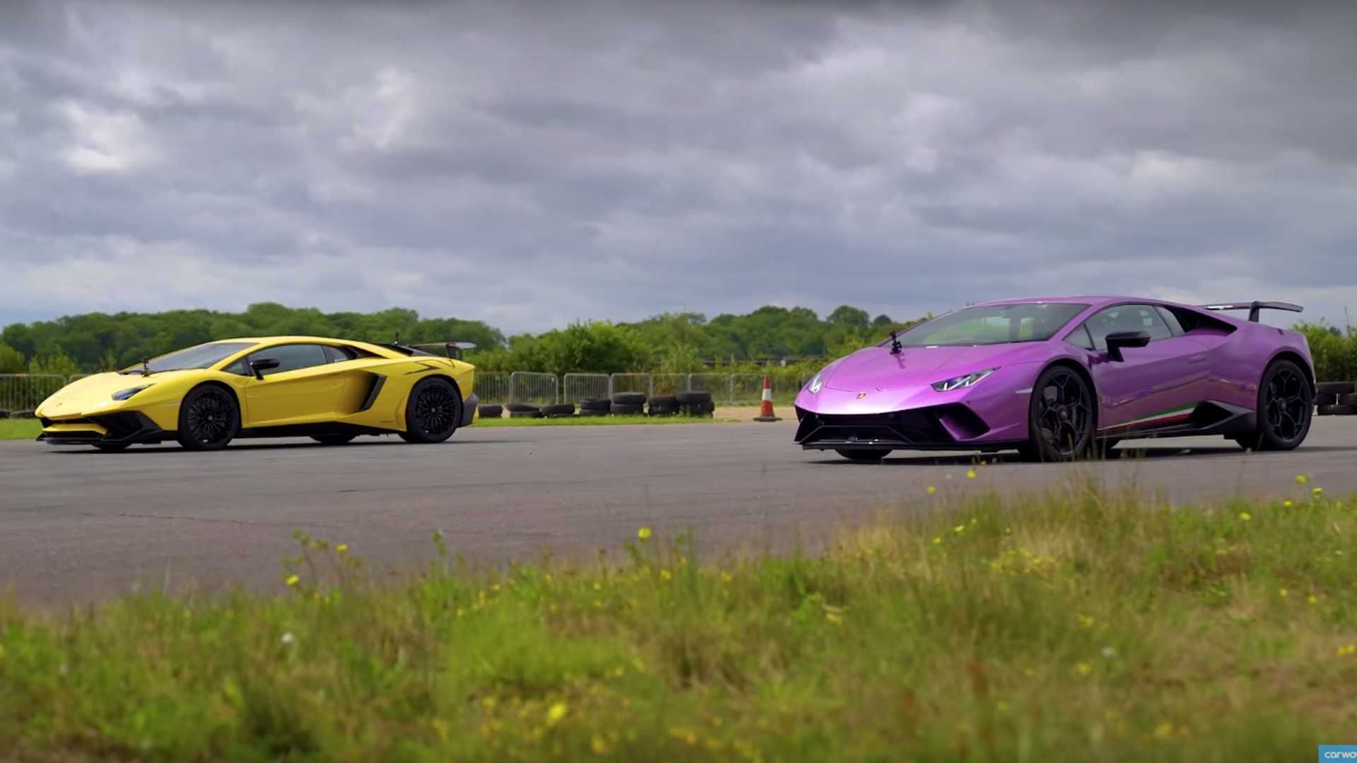 Lamborghini Aventador SV vs. Huracán Performante, ¿quién ganará?