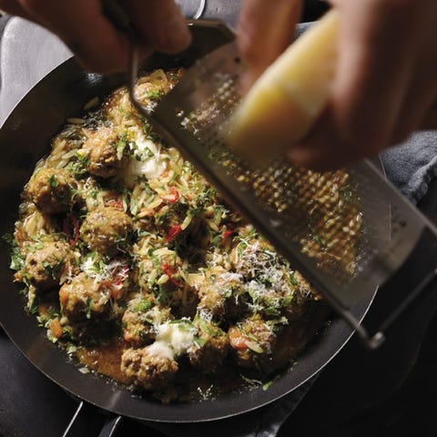 Lamsgehaktballetjes-met-orzo lamsgehaktballetjes met orzo