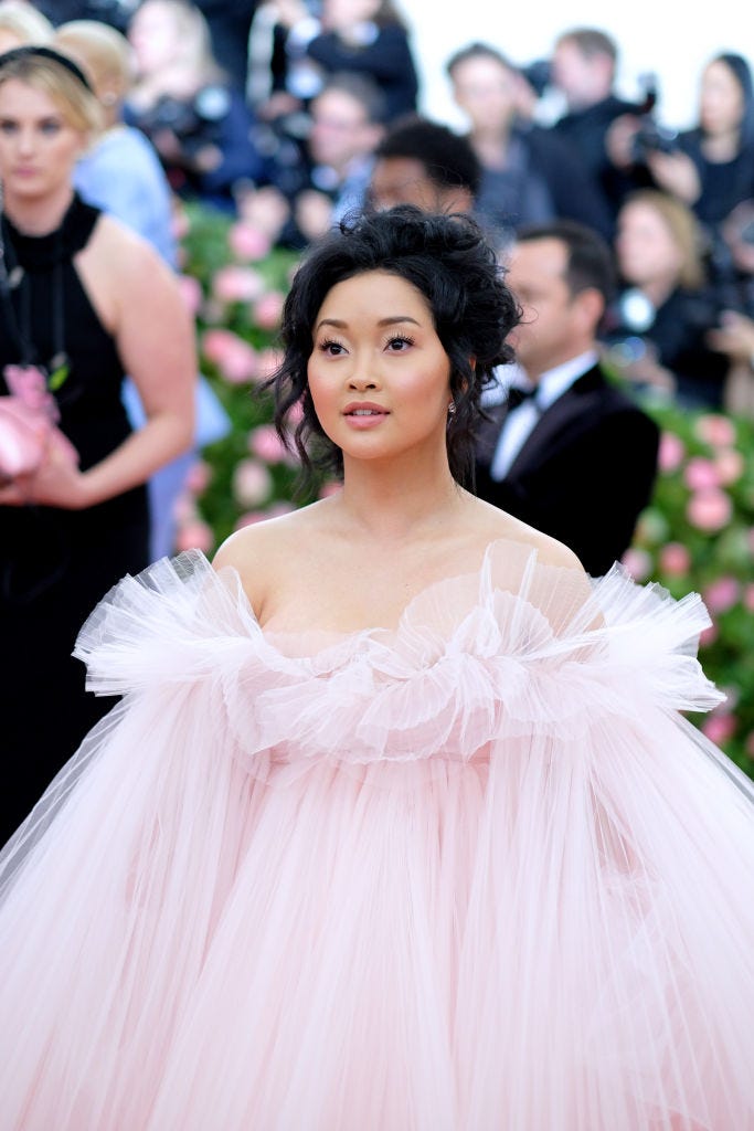 Lana Condor Wore Pink Tulle Dress to Met Gala 2019 Red Carpet - Any