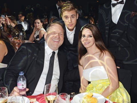 Lana Del Ray with Harvey Weinstein and Justin Bieber