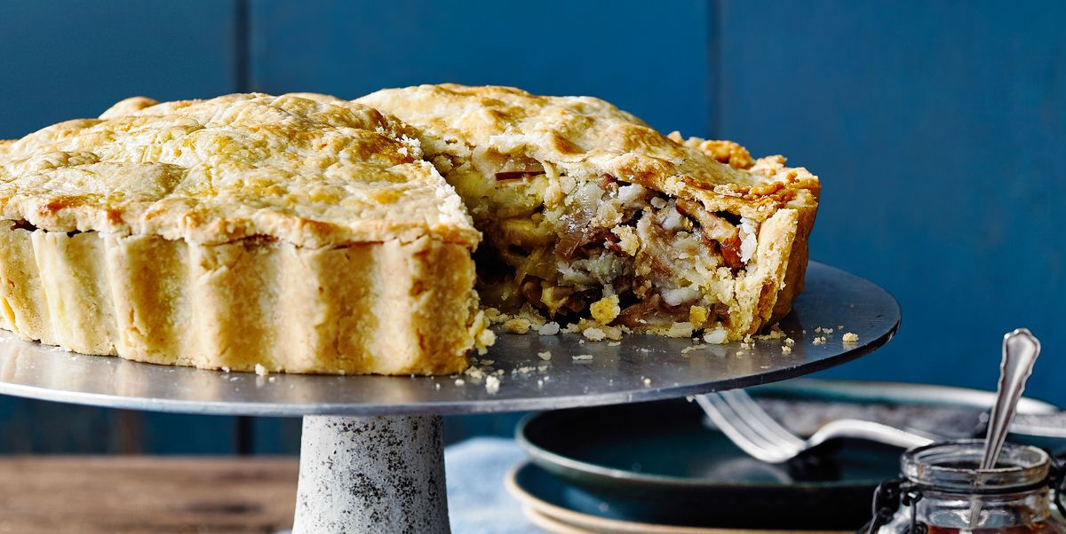 Vegetarian Cheese, Pear and Walnut Pie