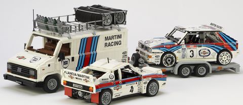 lancia martini rally set de lego by bricksonwheels