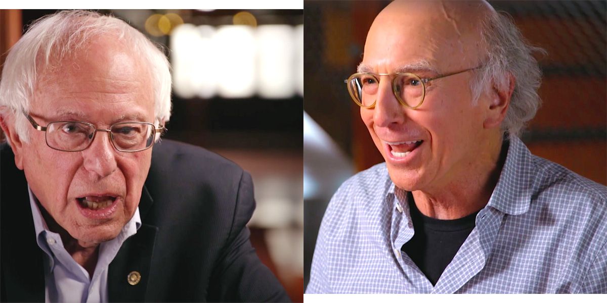 Larry David Bernie Sanders Learn They Re Related Video