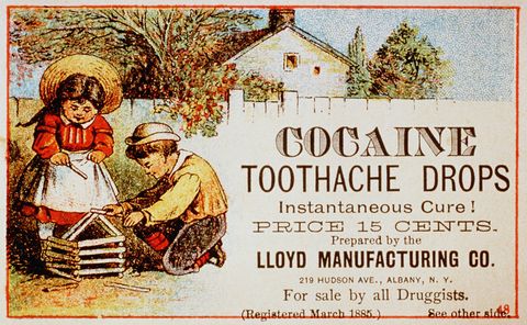 cocaine toothache drops advertisement