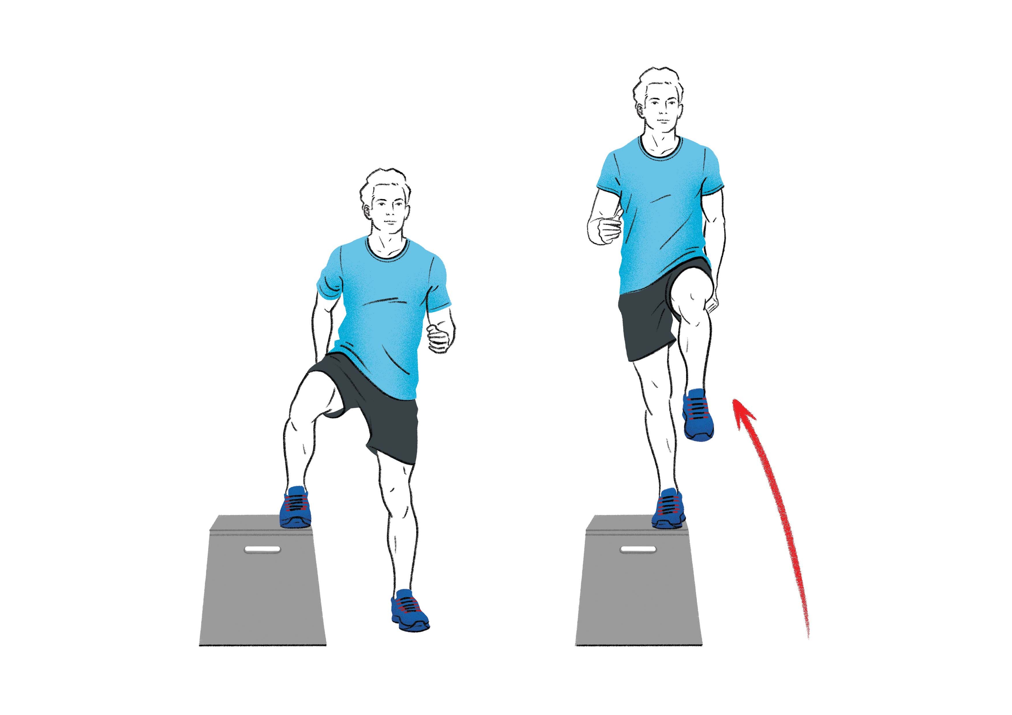 lateral step ups