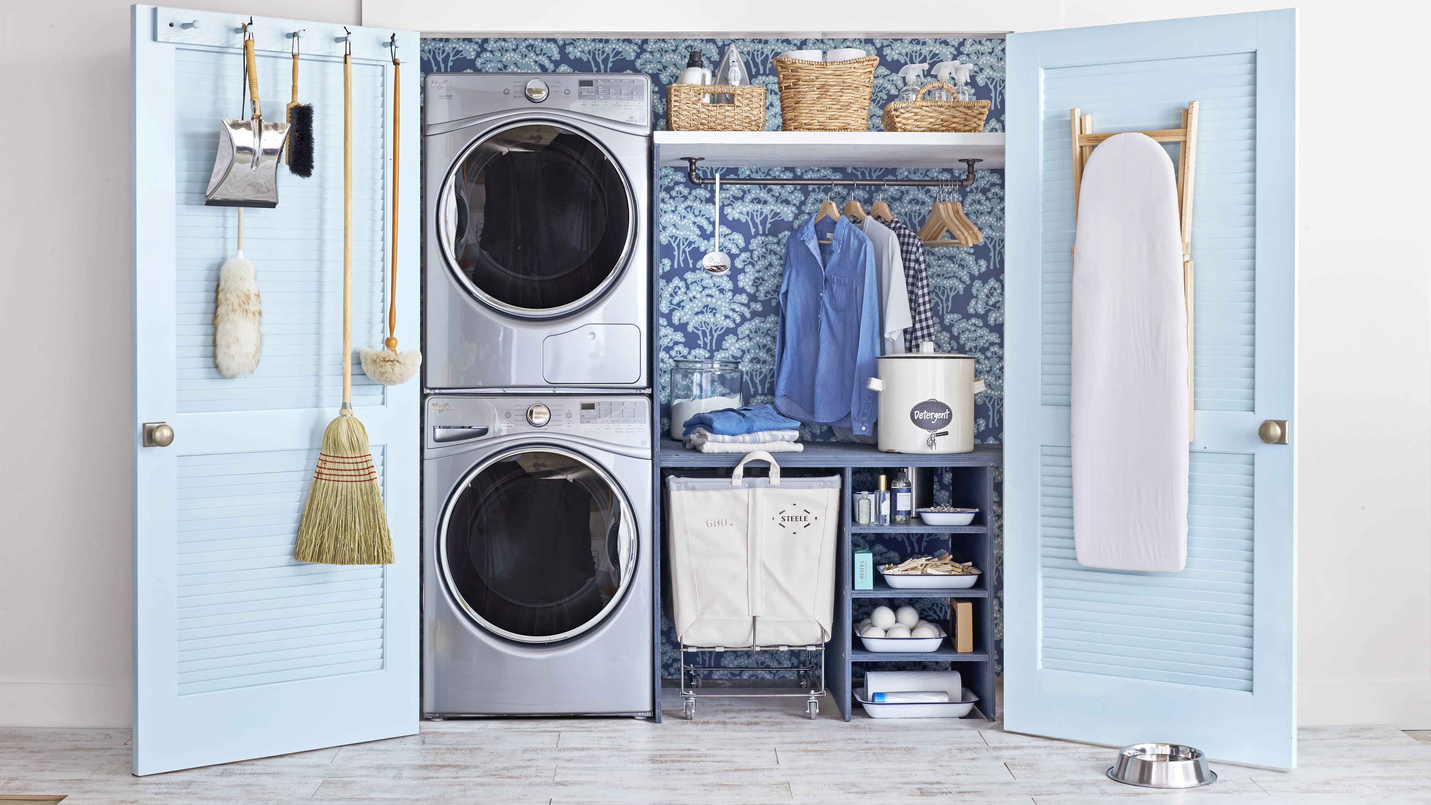 laundry room closet organization