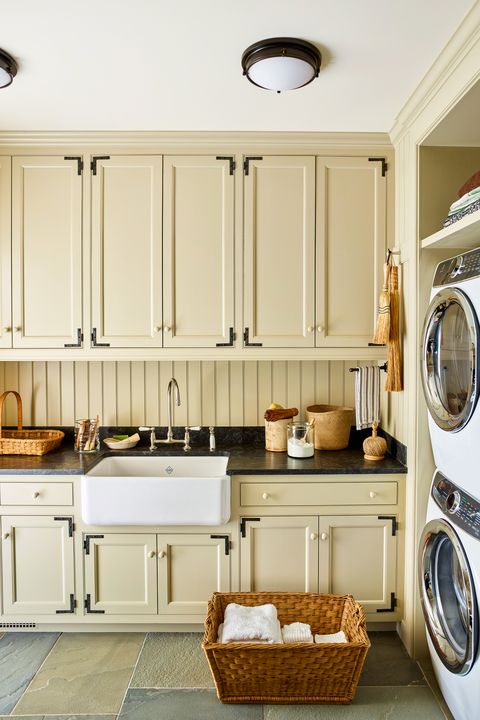 50 Small Laundry Room Ideas, Country Style Cabinets For Laundry Room