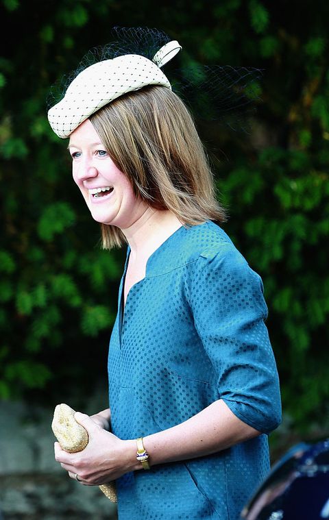 Princess Charlotte's godmother and Princess Diana's niece Laura Fellowes at the christening's godmother and Princess Diana's niece Laura Fellowes at the christening