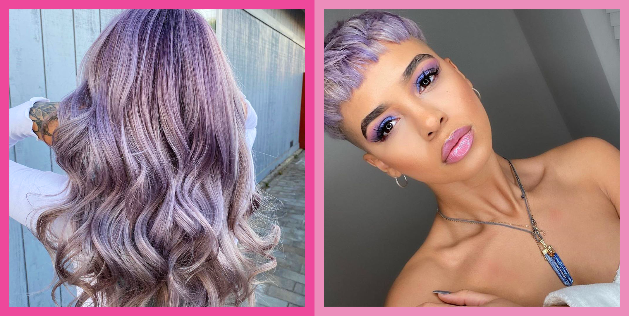 light purple hair girl