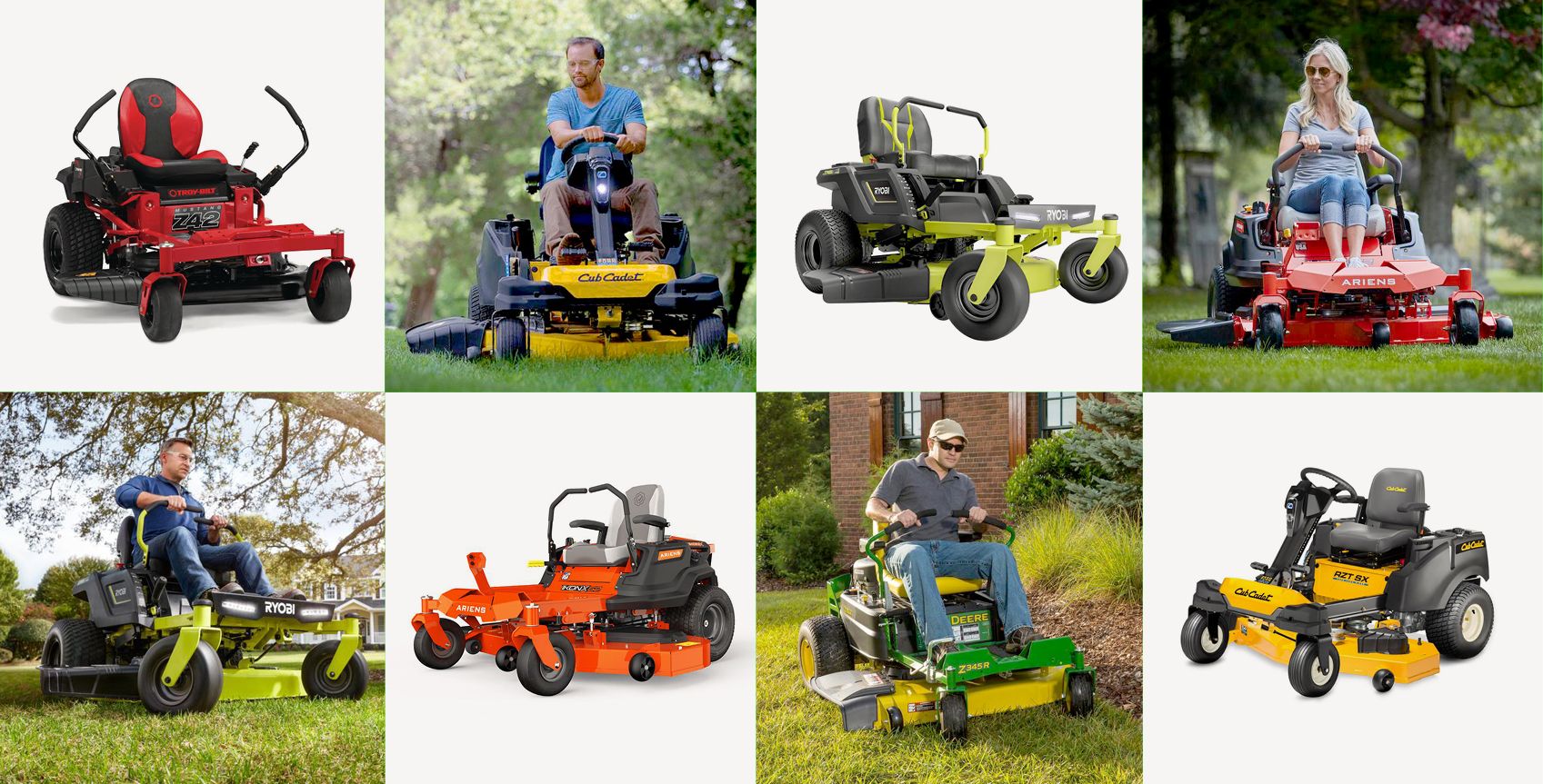 Commercial Zero Turn Mower Comparison Chart