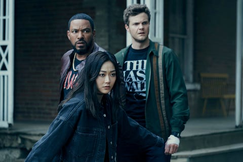 laz alonso as mother's milk, karen fukuhara as kimiko, jack quaid as hughie campbell, the boys season 3