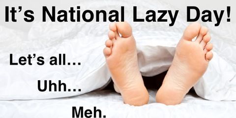 National Lazy Day Poster