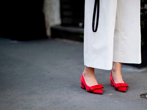 White, Red, Footwear, Leg, Street fashion, High heels, Human leg, Shoe, Pink, Fashion, 