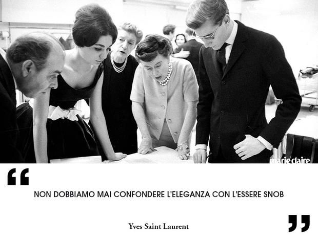 Risultati immagini per aforismi yves saint laurent