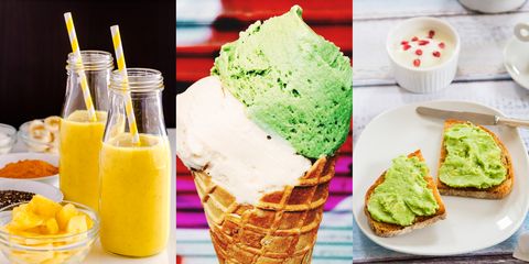 Food, Green, Cuisine, Ingredient, Dessert, Ice cream, Sweetness, Frozen dessert, Tableware, Dish, 