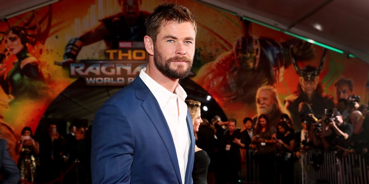 Chris Hemsworth Just Proved Navy Isn't the Only Blue You Need