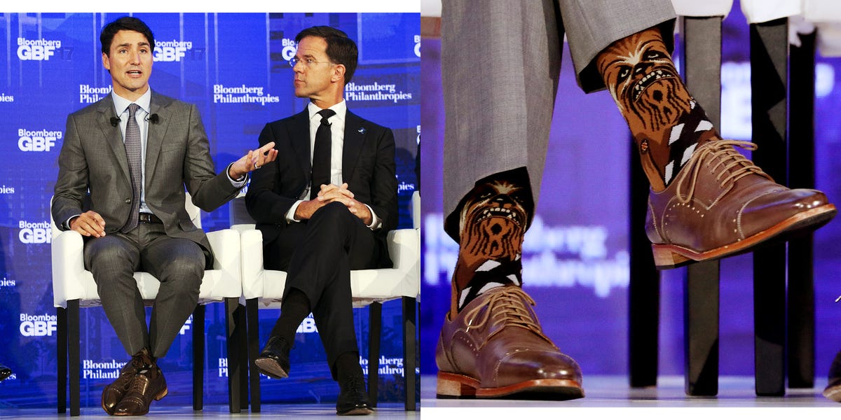 Justin Trudeau Loves Stance Socks - Justin Trudeau Wears Chewie Socks