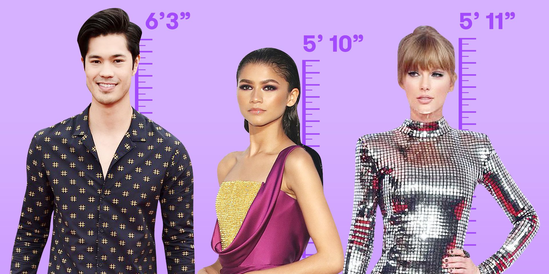 all celebrities height