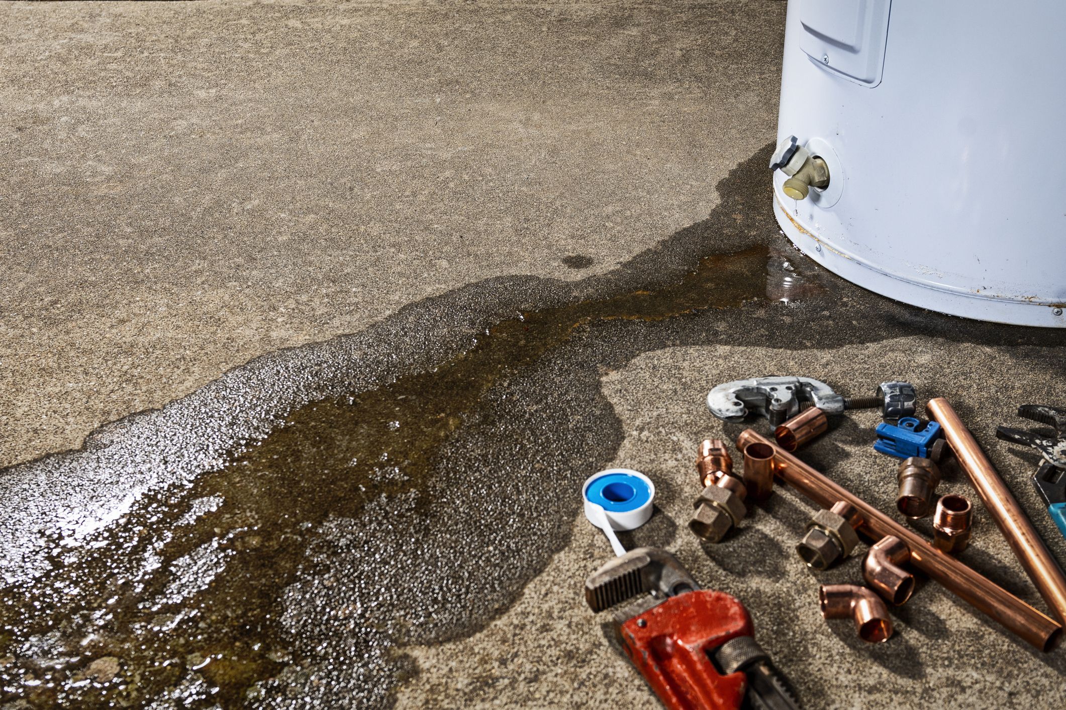 Water Heater Burst