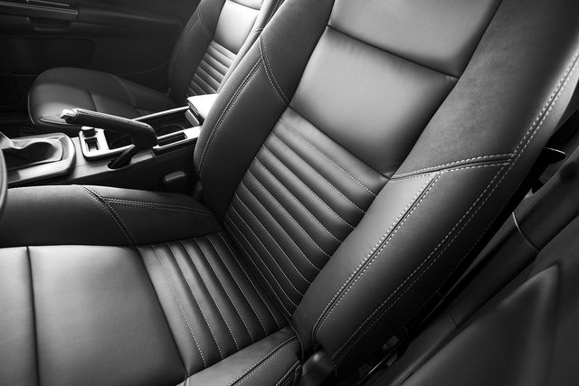 cleaning leather car interior