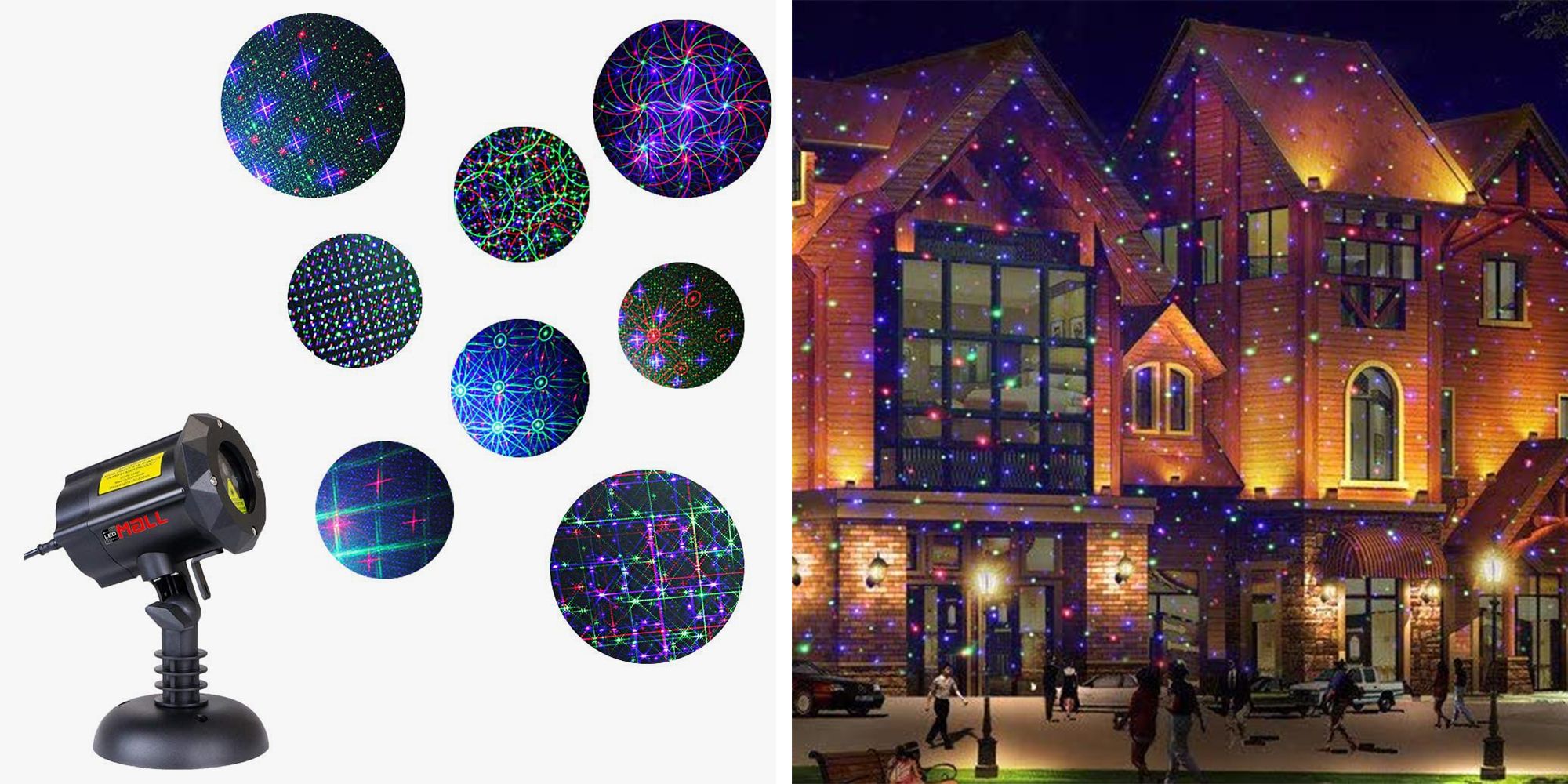 led projector holiday lights