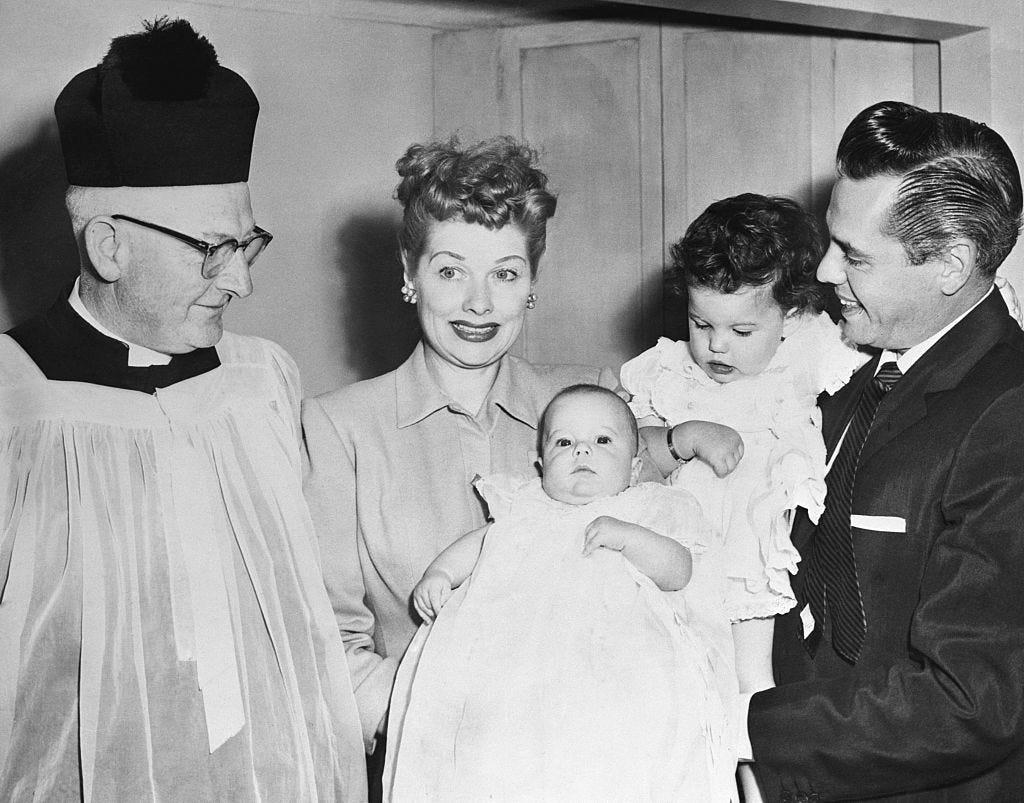 Vintage Photos of Old Hollywood Stars at Christenings