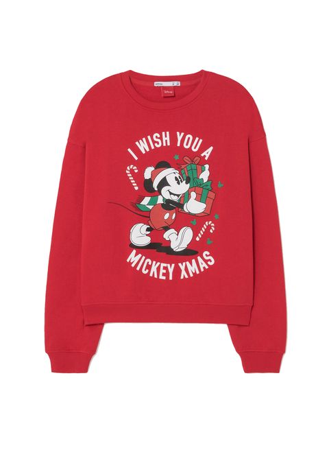 en términos de pantalla Tóxico Lefties vende los jerseys navideños de Mickey Mouse más ideales que hemos  visto