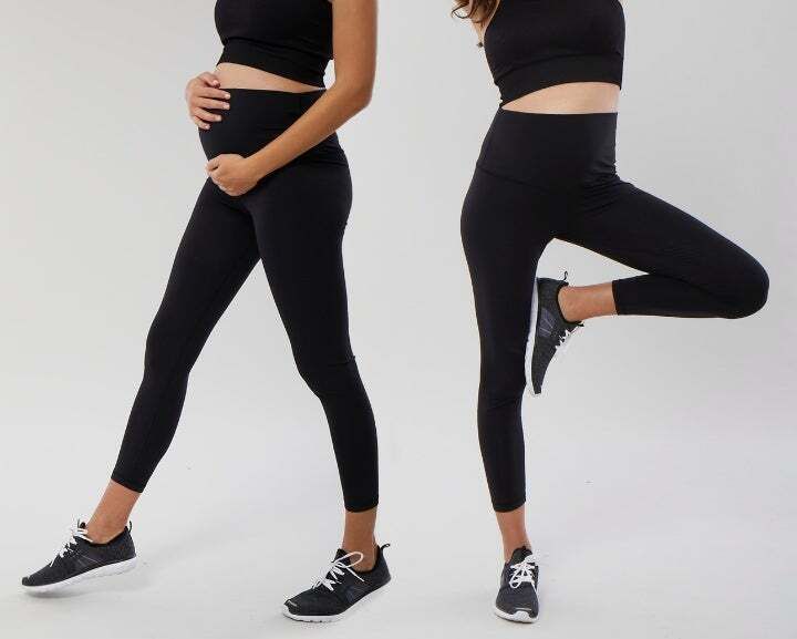 AMPOSH Women's Maternity Shirts Short/Long Sleeve Workout Tops Athletic Yoga Shirt Pregnancy Clothes 