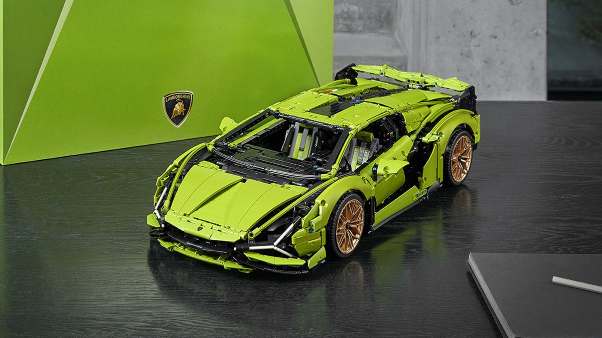 lego technic green race car
