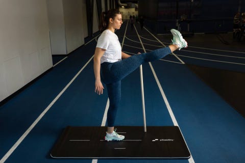 Flexibility and range of motion are important for runners who face knee swings.