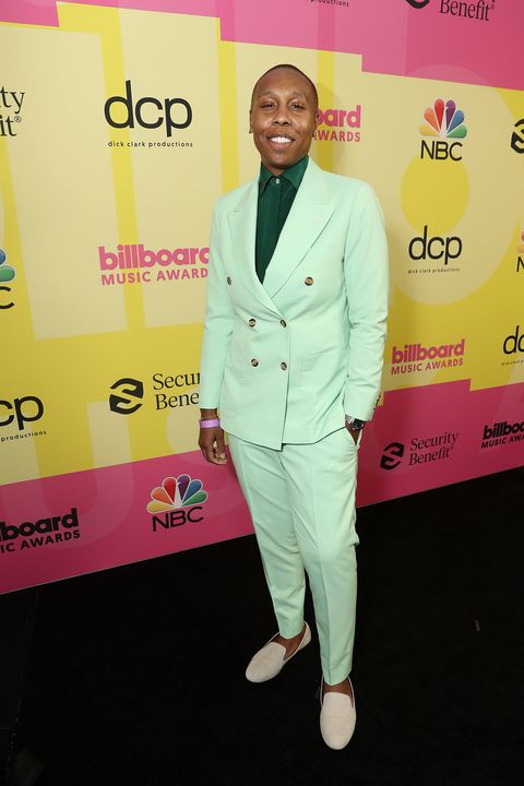 los angeles, ca   may 23  2021 billboard music awards    pictured lena waithe arrives to the 2021 billboard music awards held at the microsoft theater on may 23, 2021 in los angeles, california     photo by todd williamsonnbcnbcu photo bank via getty images
