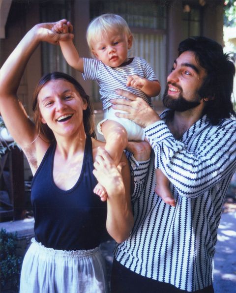 leo dicaprio with his parents