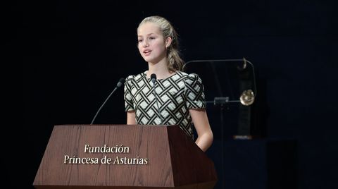 leonor, en los premios princesa de asturias 2021