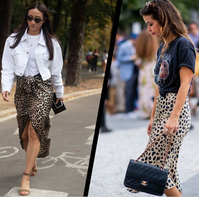 Leopard print skirts