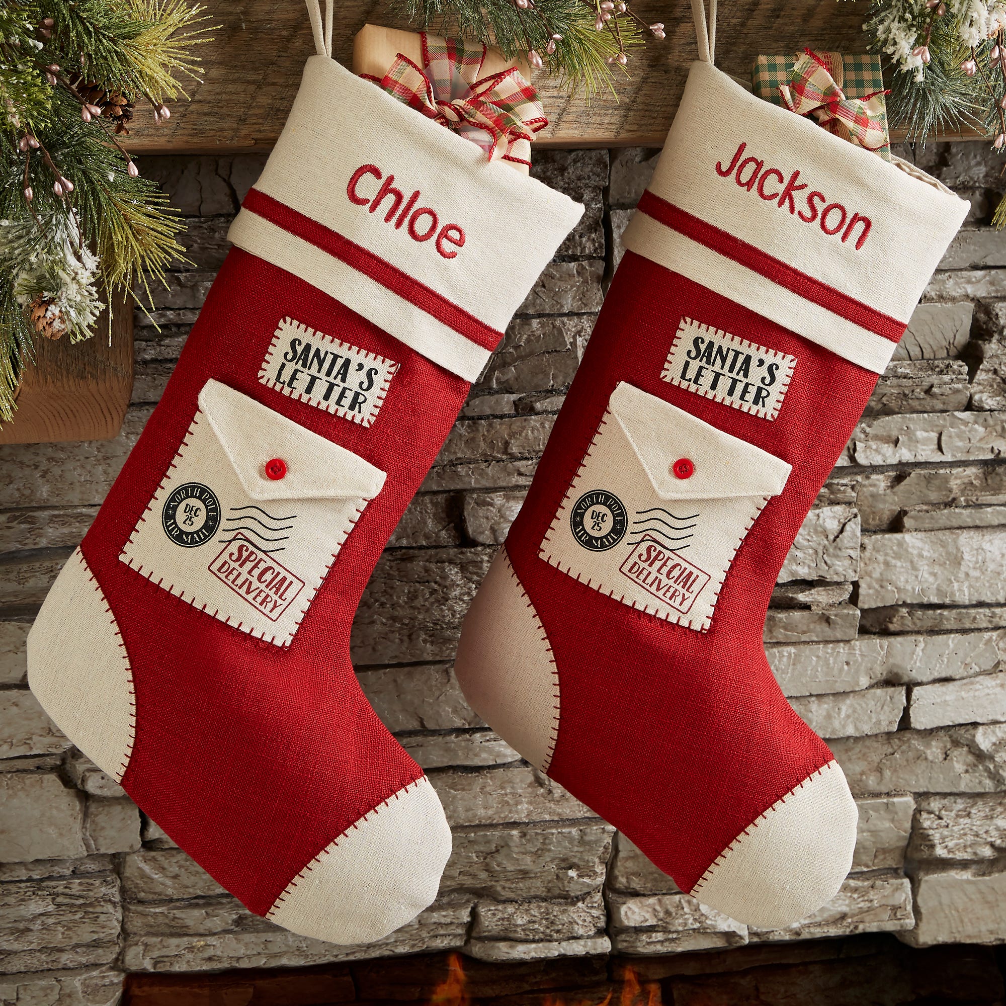 25 Fun Personalized Christmas Stockings - Monogrammed Stocking Ideas