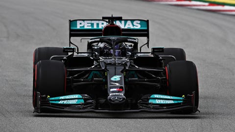 hamilton en el gran premio de españa