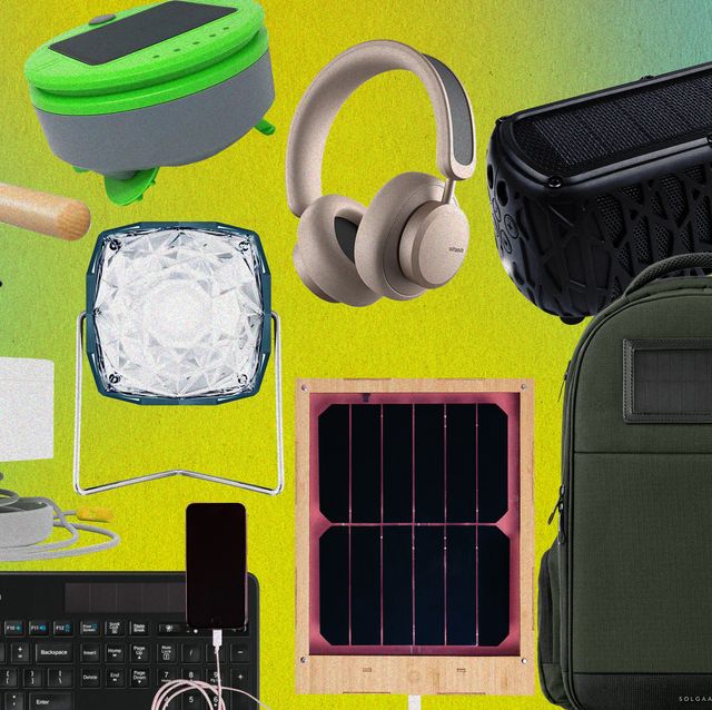 collection of solar powered gadgets