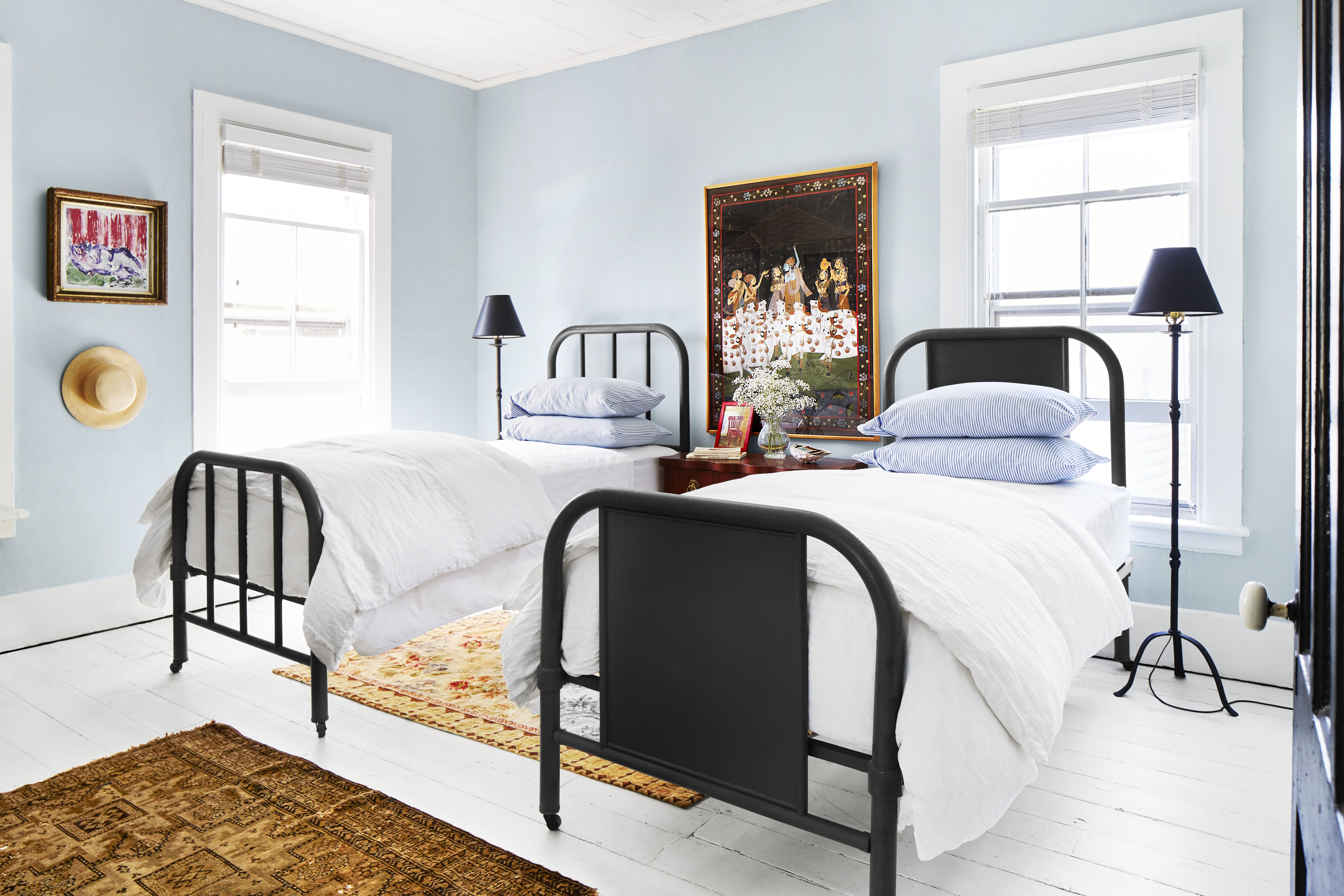 Blue Paint Designs For Bedroom - Best Color Bedroom Walls Blue Paint
