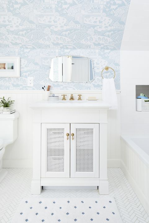 28 Bathroom Wallpaper Ideas Best, What Is The Best Wallpaper For A Bathroom