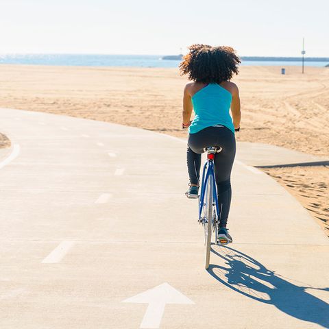 Bicycle, Cycling, Vehicle, Recreation, Beach, Vacation, Sand, Summer, Shadow, Sea, 
