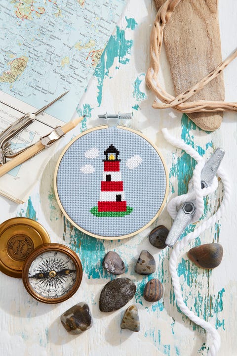 lighthouse cross stitch